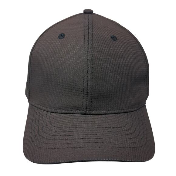 Smitty Fitted Baseball Cap Black Large Lightweight 6 Panel Blank Polyester - Picture 1 of 9